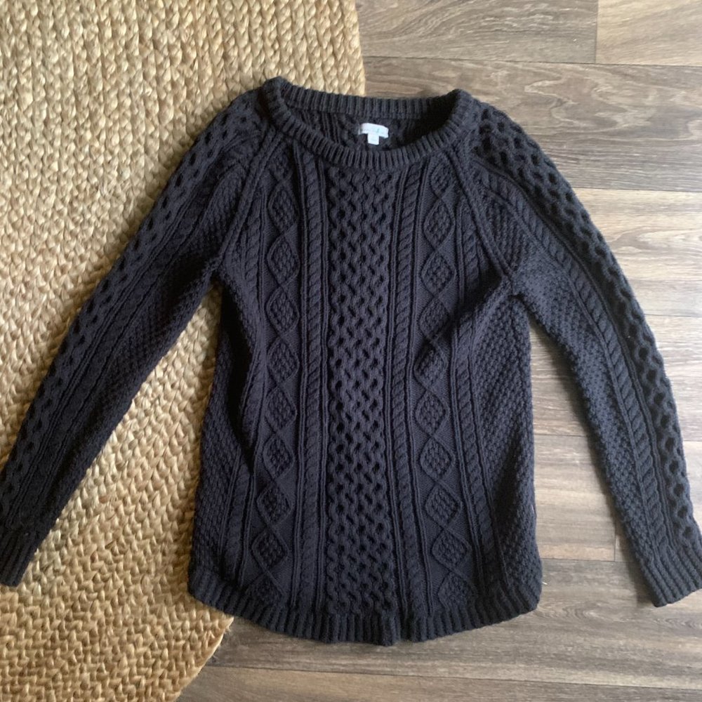 LL Bean Signature Cotton Fishermans Sweater Tunic